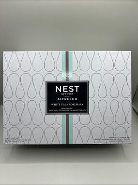 NEST Alfresco White Tea & Rosemary Tea-light Set NEW